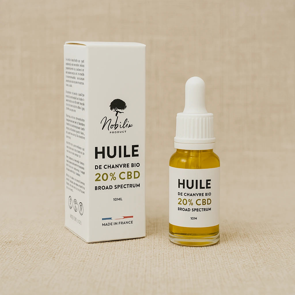 Huile CBD Zenherb 20 % – broad spectrum bio sans THC, détente et sommeil