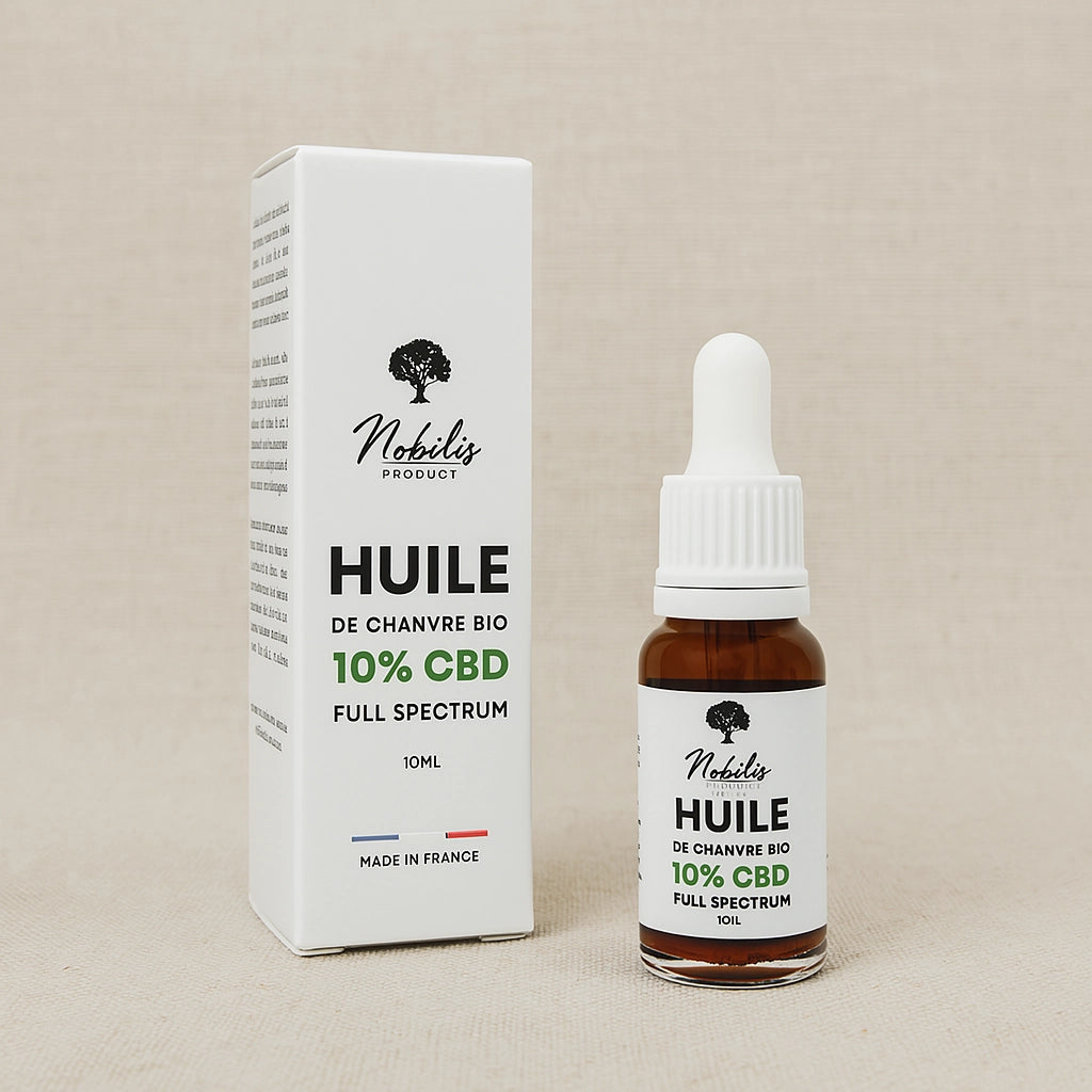 Huile CBD 10 % Zenherb – full spectrum relaxant, 1000 mg de CBD
