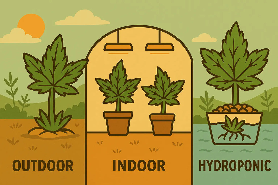 🧑‍🌾 CBD : Indoor, Outdoor, Greenhouse… quelles différences entre les modes de culture ?