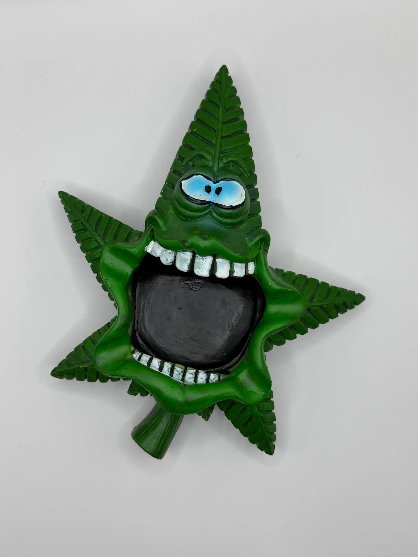 Cendrier feuille verte