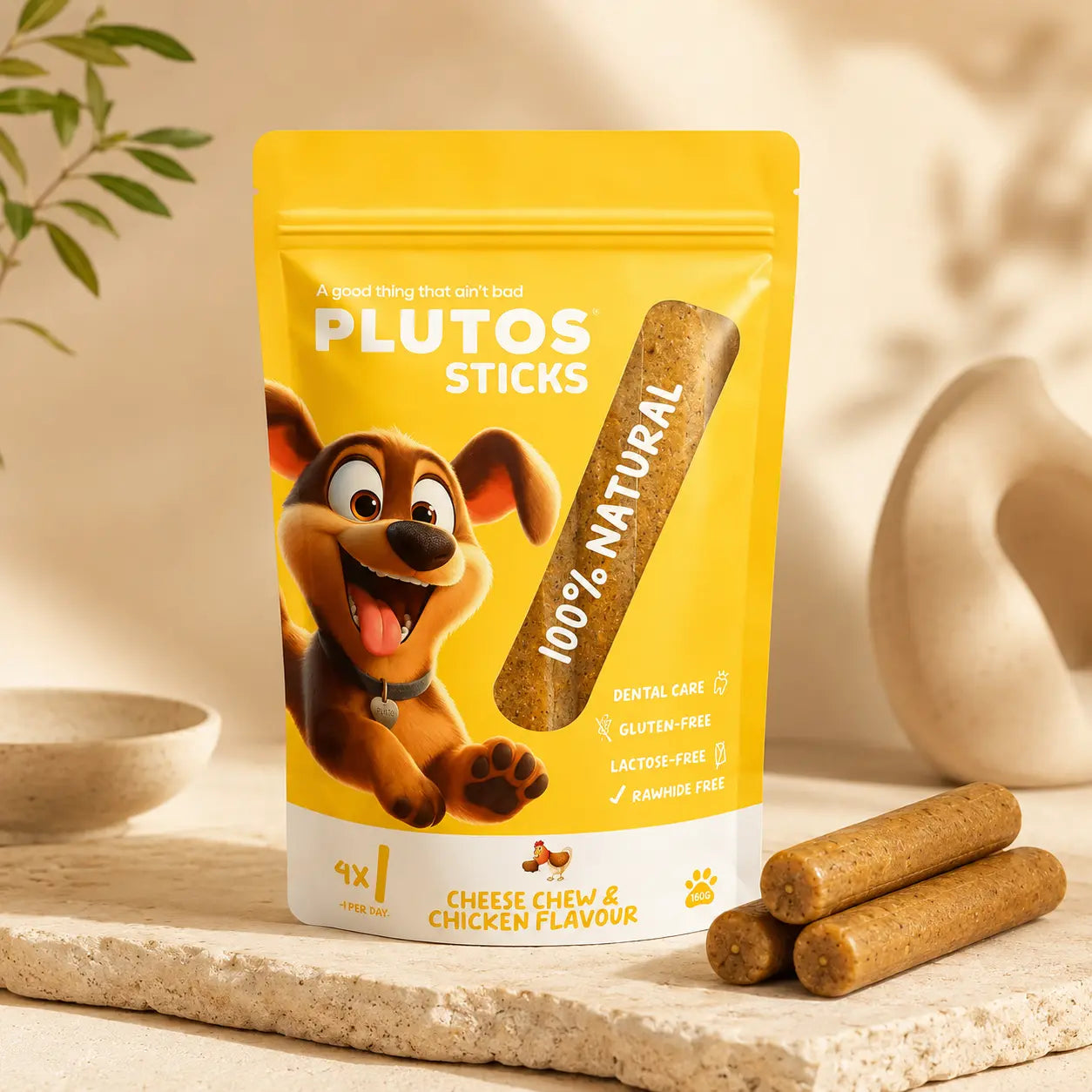 Plutos sticks dentaires au poulet