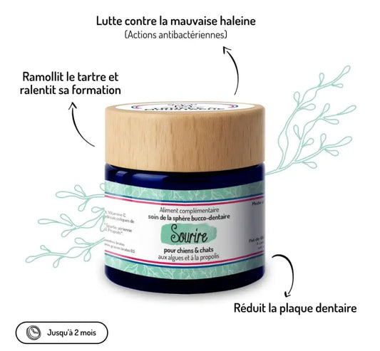 Truffe & Moustache Sourire — Anti-tartre & bonne haleine chien/chat