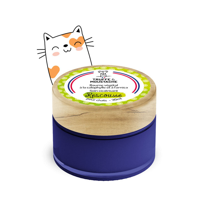 Baume Rescousse cicatrisant chat 30ml végétal BIO sans huiles essentielles — Truffe & Moustache chez Zenherb