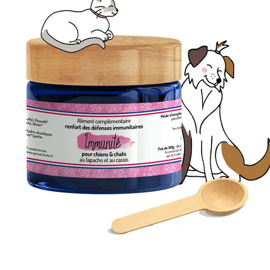 Complément alimentaire Immunité chien chat poudre BIO lapacho échinacée — Truffe & Moustache chez Zenherb